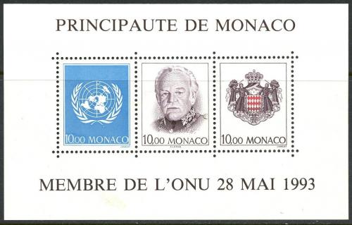 Poštovní známky Monako 1993 Kníže Rainier III. Mi# Block 60 Kat 12€