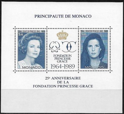 Poštovní známky Monako 1989 Carolina a Gracia Patricia Mi# Block 46 Kat 9€