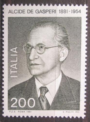 Poštovní známka Itálie 1981 Alcide De Gasperi, politik Mi# 1743