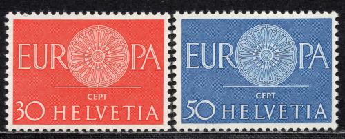 Poštovní známky Švýcarsko 1960 Evropa CEPT Mi# 720-21