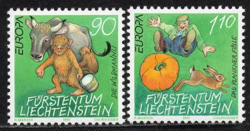 Poštovní známky Lichtenštejnsko 1997 Evropa CEPT, legendy Mi# 1145-46 Kat 5€