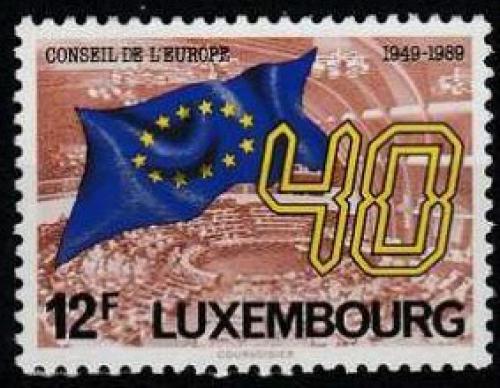 Poštovní známka Lucembursko 1989 Vlajka Evropské unie Mi# 1222