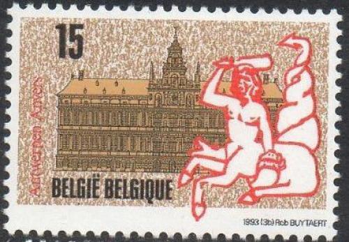 Poštovní známka Belgie 1993 Radnice v Antverpách Mi# 2548 