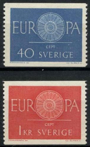 Poštovní známky Švédsko 1960 Evropa CEPT Mi# 463-64
