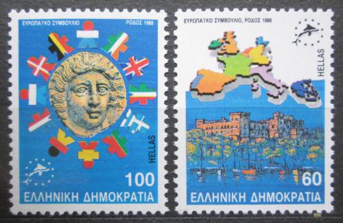 Poštovní známky Øecko 1988 Evropská unie Mi# 1715-16 A Kat 7€