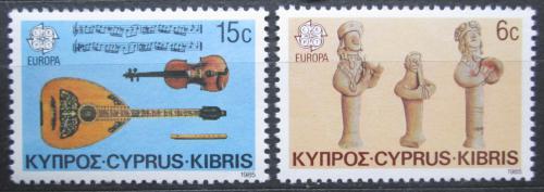 Poštovní známky Kypr 1985 Evropa CEPT, hudební nástroje Mi# 641-42
