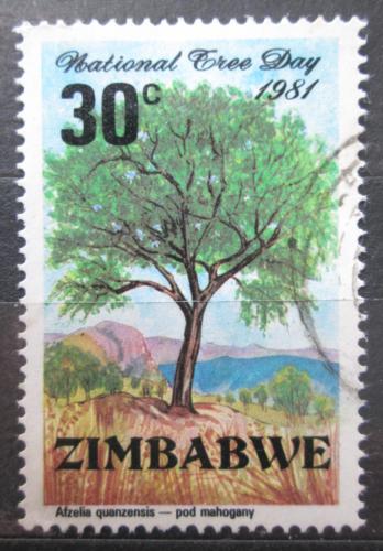 Poštovní známka Zimbabwe 1980 Afzelia quanzensis Mi# 258