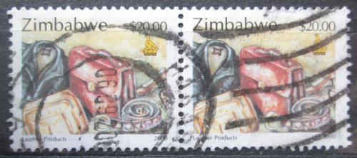 Poštovní známky Zimbabwe 2000 Výrobky z kùže pár Mi# 669 Kat 4€