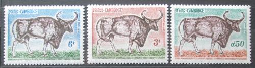 Poštovní známky Kambodža 1964 Kuprej Mi# 163-65 Kat 5€
