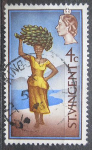 Poštovní známka Svatý Vincenc 1965 Žena s banány Mi# 208
