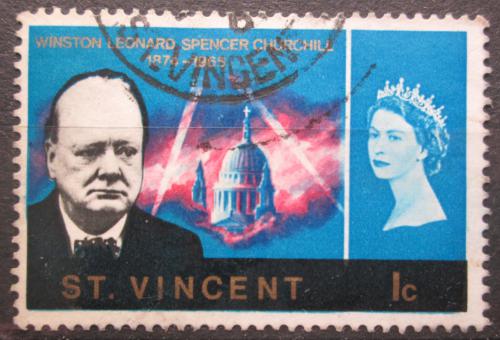 Poštovní známka Svatý Vincenc 1966 Winston Churchill Mi# 220