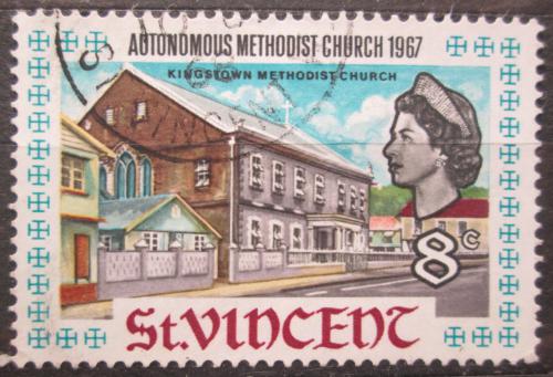 Poštovní známka Svatý Vincenc 1967 Kostel v Kingstown Mi# 232