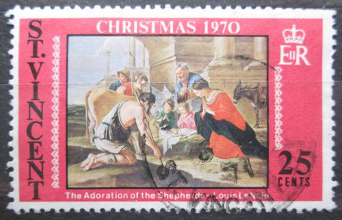Poštovní známka Svatý Vincenc 1970 Vánoce, umìní Mi# 288