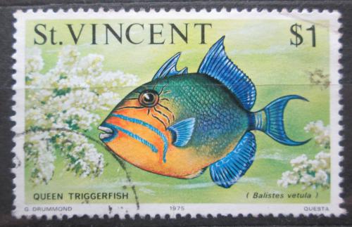 Poštovní známka Svatý Vincenc 1975 Balistes vetula Mi# 398 I