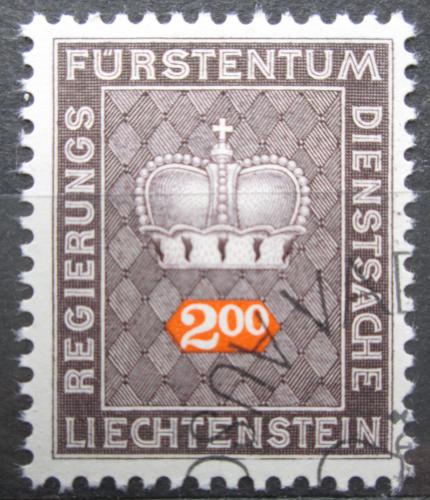 Poštovní známka Lichtenštejnsko 1969 Knížecí koruna, služební Mi# 56