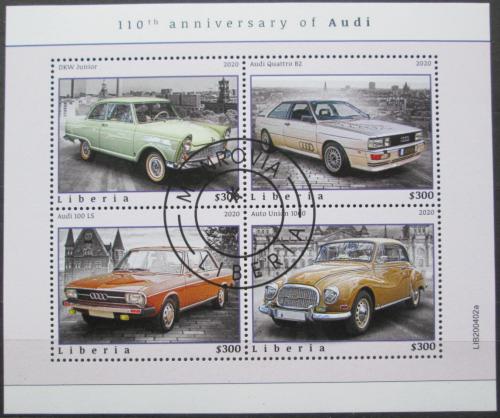 Poštovní známky Libérie 2020 Automobily AUDI Mi# N/N