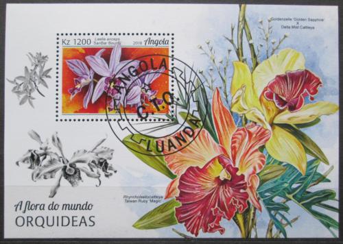 Poštovní známka Angola 2018 Orchideje Mi# Block 149 Kat 8€