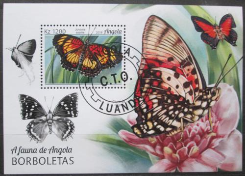 Poštovní známka Angola 2018 Motýli Mi# Block 151 Kat 8€
