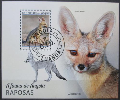 Poštovní známka Angola 2019 Lišky Mi# N/N Kat 8€