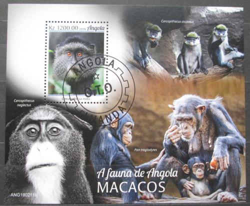 Poštovní známka Angola 2019 Opice Mi# N/N Kat 8€