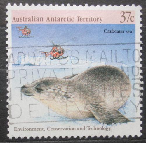 Poštovní známka Australská Antarktida 1988 Tuleò krabožravý Mi# 81