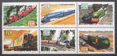 Poštovní známky Austrálie 1993 Lokomotivy Mi# 1348-53