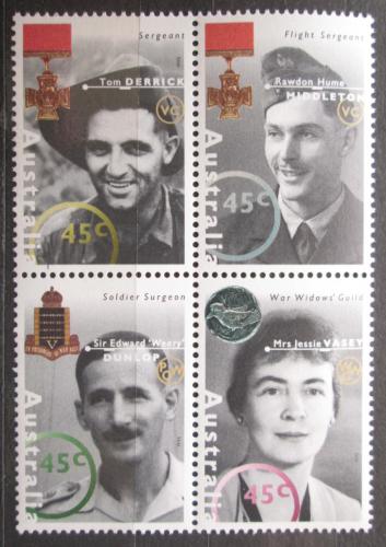 Poštovní známky Austrálie 1995 Váleèní hrdinové Mi# 1469-72 a