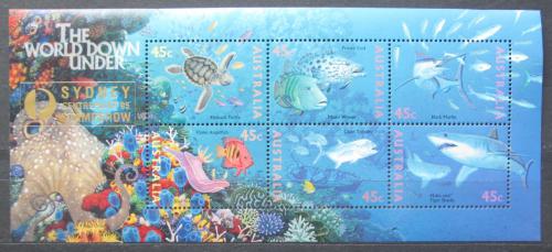 Poštovní známky Austrálie 1995 Moøská fauna Mi# Block 20