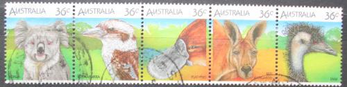 Poštovní známky Austrálie 1986 Australská fauna Mi# 988-92