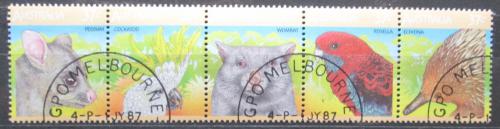 Poštovní známky Austrálie 1987 Místní fauna Mi# 1041-45