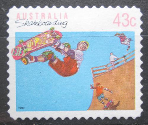 Potovn znmka Austrlie 1990 Jzda na skateboardu Mi# 1225