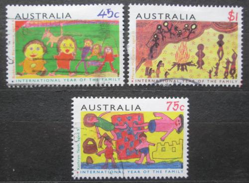 Poštovní známky Austrálie 1994 Dìtské kresby Mi# 1399-1401