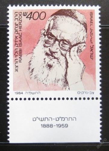 Poštovní známka Izrael 1984 Rabín Isaac Ha-Levi Herzog Mi# 976