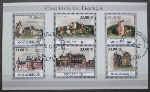 Poštovní známky Mosambik 2010 Francouzské hrady a zámky Mi# 4041-46 Kat 10€