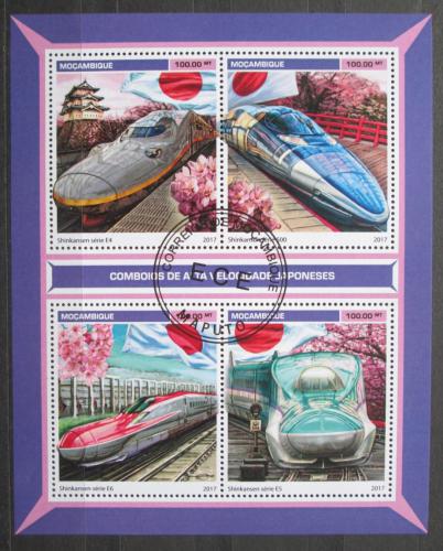 Poštovní známky Mosambik 2017 Japonské lokomotivy Mi# 9114-17 Kat 22€