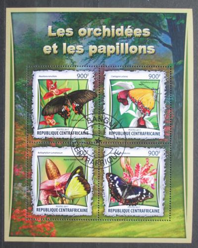 Poštovní známky SAR 2017 Motýli a orchideje Mi# 6735-38 Kat 16€