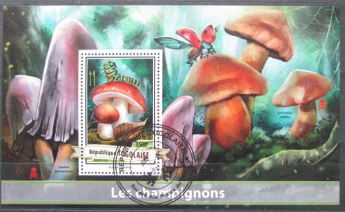 Poštovní známka Togo 2017 Houby Mi# Block 1398 Kat 14€