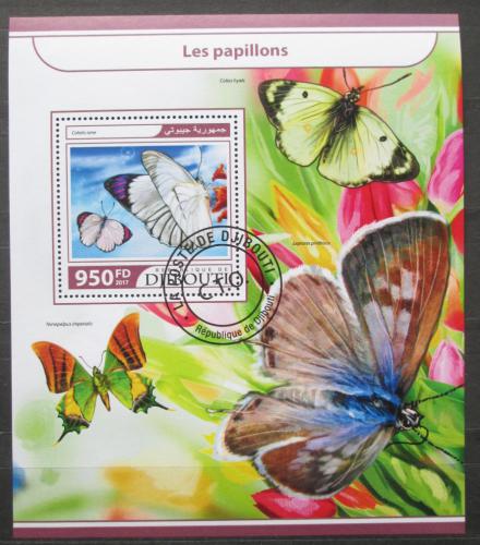 Poštovní známka Džibutsko 2017 Motýli Mi# Block 769 Kat 10€