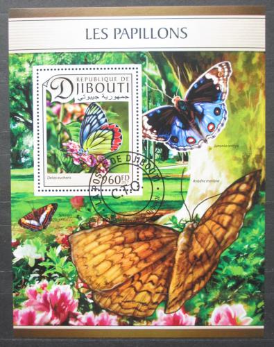 Poštovní známka Džibutsko 2017 Motýli Mi# Block 528 Kat 10€