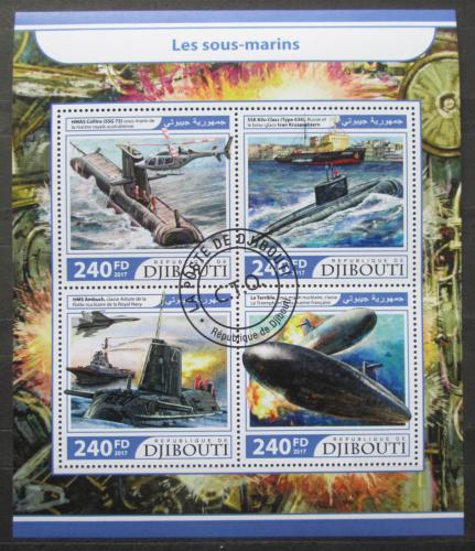 Poštovní známky Džibutsko 2017 Ponorky Mi# 1593-96 Kat 10€
