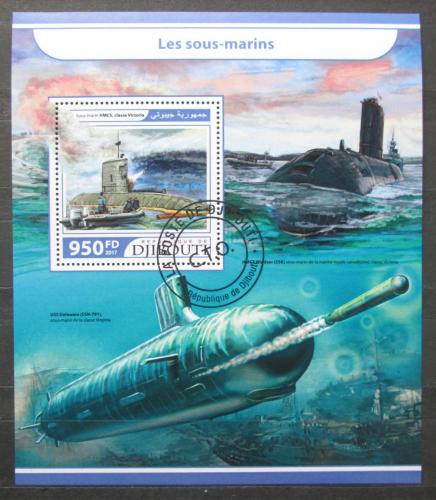 Poštovní známka Džibutsko 2017 Ponorky Mi# Block 683 Kat 10€