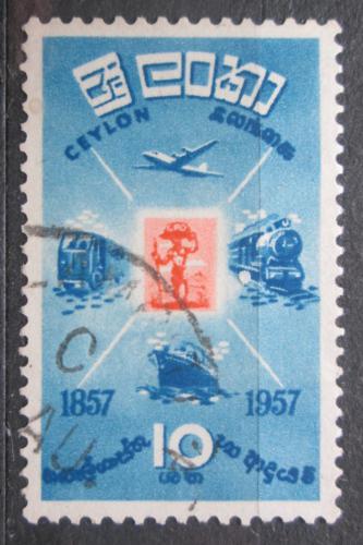 Poštovní známka Cejlon 1957 Poštovní služby Mi# 289
