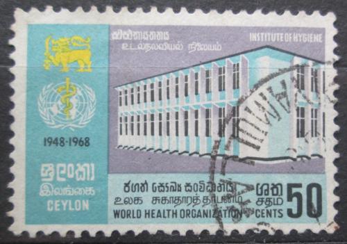 Poštovní známka Cejlon 1968 WHO, 20. výroèí Mi# 370