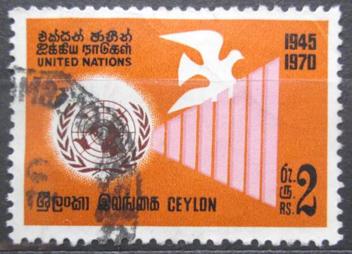 Potovn znmka Cejlon 1970 OSN, 25. vro Mi# 405 Kat 4 