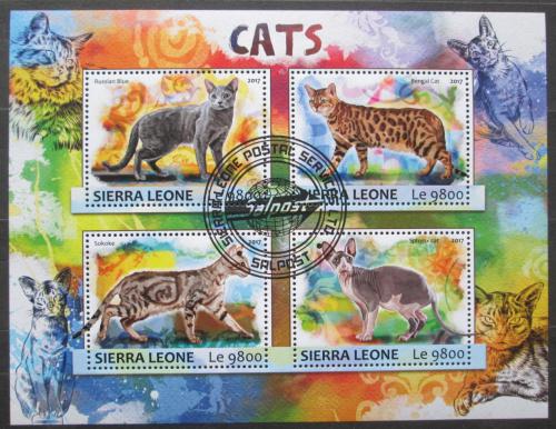 Poštovní známky Sierra Leone 2017 Koèky Mi# 8305-08 Kat 11€
