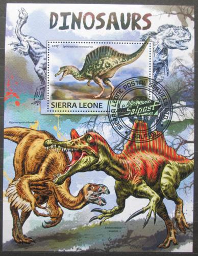 Poštovní známka Sierra Leone 2017 Dinosauøi Mi# Block 1180 Kat 11€