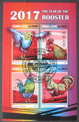 Poštovní známky Sierra Leone 2017 Kohouti Mi# 8225-28 Kat 11€