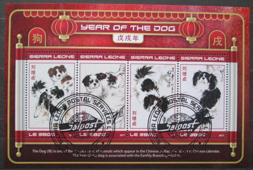 Poštovní známky Sierra Leone 2017 Èínský nový rok, rok psa Mi# 9130-33 Kat 11€