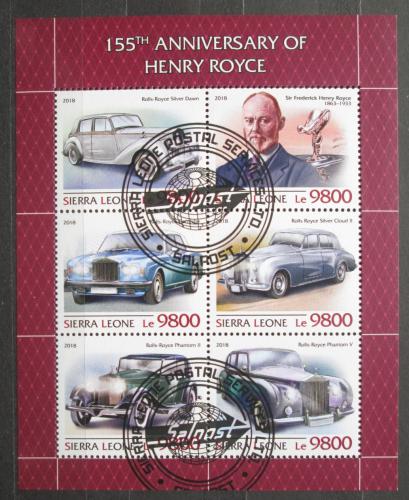 Poštovní známky Sierra Leone 2018 Automobily Rolls Royce Mi# 10255-60 Kat 16€
