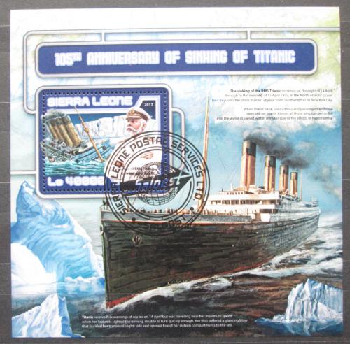 Poštovní známka Sierra Leone 2017 Titanic Mi# Block 1197 Kat 11€